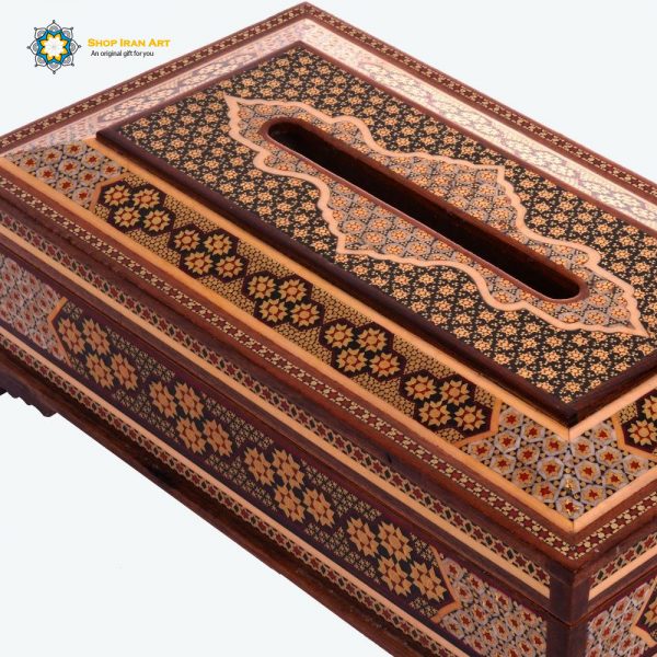Persian Marquetry Spoon & Fork Box, Tissue Box and Trash Bin, (Tokyo 2020 offer) 4