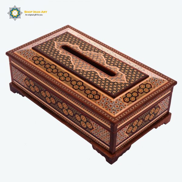 Persian Marquetry Spoon & Fork Box, Tissue Box and Trash Bin, (Tokyo 2020 offer) 11