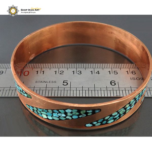 Copper & Turquoise Bracelet, Simple Show Design