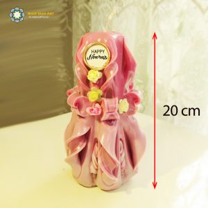 Hand Carved Candle, Nowruz Design (20 cm height) 11