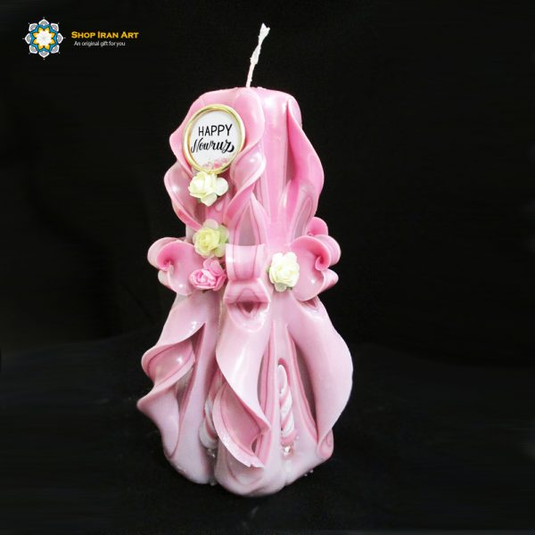 Hand Carved Candle, Nowruz Design (20 cm height) 4