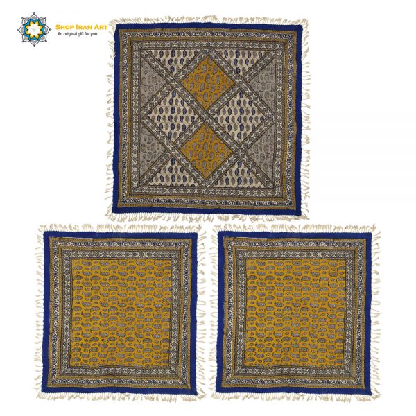 Persian Qalamkar ( Tapestry ) Tablecloth, Rafael Design (3 PCs) 2