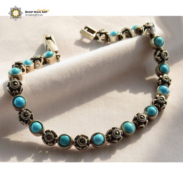 Persian Turquoise Bracelet, Jupiter Design 3