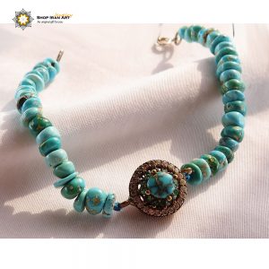 Persian Turquoise Bracelet, Mercury Design 8