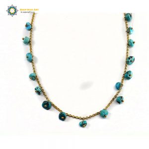 Persian Turquoise Necklace, Sparkle Design 12