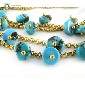 Persian Turquoise Necklace, Sparkle Design 15