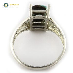 Silver Turquoise Ring, Classic Design 11