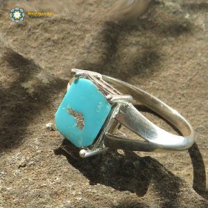 Silver Turquoise Ring, Classic Design 10
