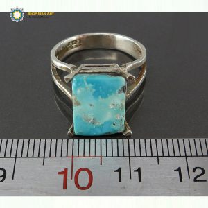 Silver Turquoise Ring, Simple Show Design 11