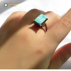 Silver Turquoise Ring, Simple Show Design 9