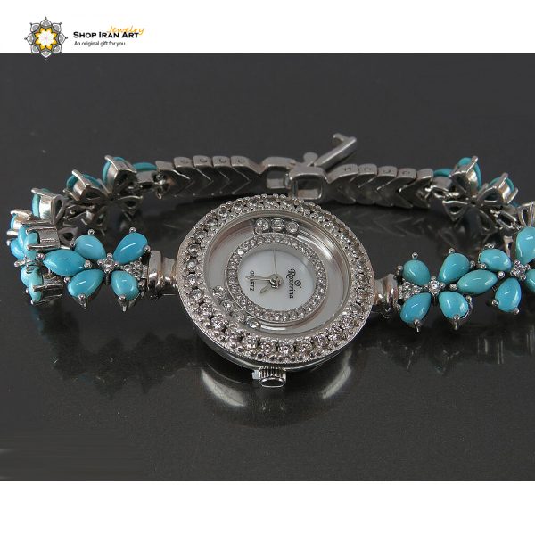 Silver & Turquoise Women Watch, Royal Design 4