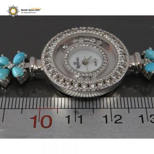 Silver & Turquoise Women Watch, Royal Design 10