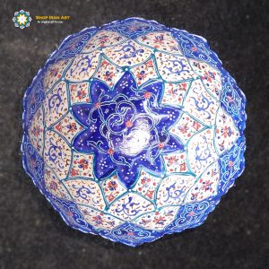 Minakari Persian Enamel Candy Dish, Angels Design
