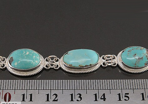 Persian Turquoise Bracelet, Hemisphere Design 4