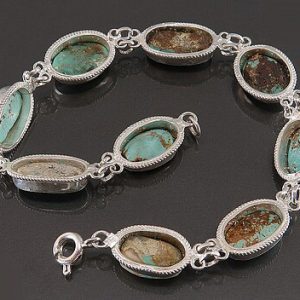 Persian Turquoise Bracelet, Hemisphere Design 9