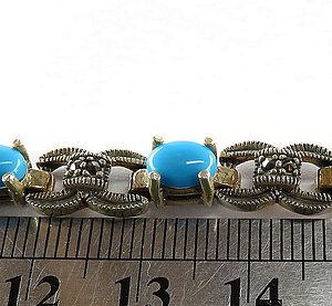 Persian Turquoise Bracelet, Saga Design 5