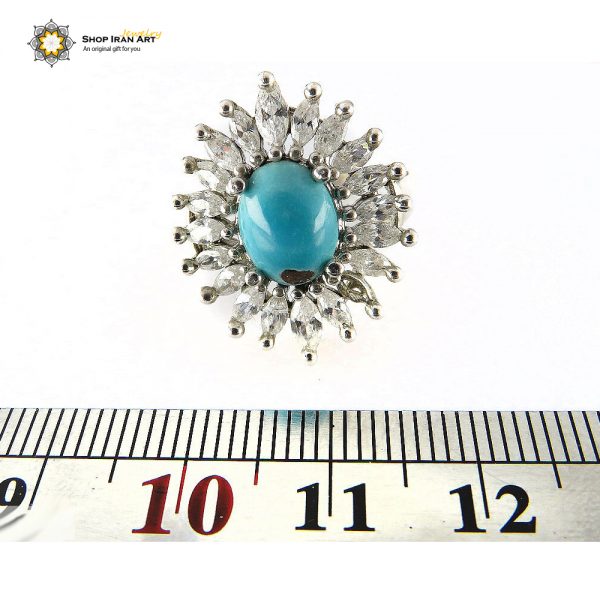 Silver Turquoise Ring, Elegance Design