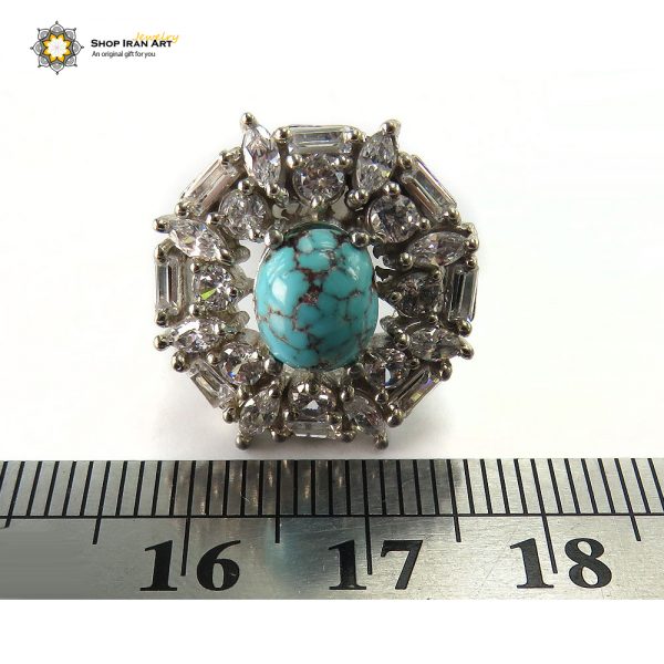 Silver Turquoise Ring, Shine Design