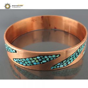 Copper & Turquoise Bracelet, Simple Show Design (New) 6
