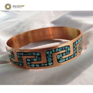 Copper & Turquoise Bracelet, Simple Show Design (New)