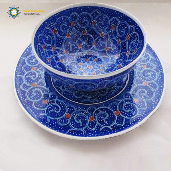 Minakari (Persian Enamel) Classy Bowl and Plate, Eden New Design