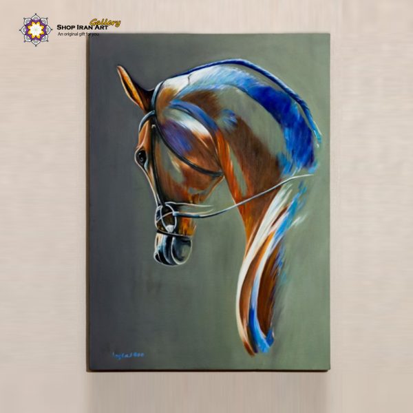 Oil Painting, Loyal Horse (Hand-painted)