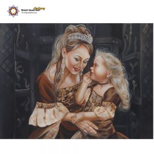 Oil Painting, Mother Love (Hand-painted)