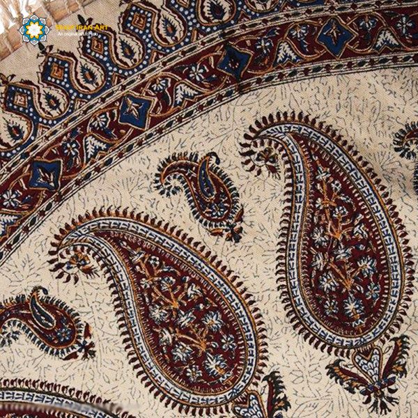 Persian Qalamkar (Tapestry) Tablecloth, Cedar Design