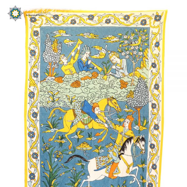 Persian Tapestry ( Qalamkar ) Special Tablecloth, Feast & Hunt Design