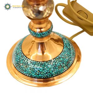 Persian Turquoise Electric Lamp Light, Oscar Design (2 Holders Set)