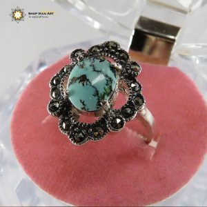Silver Turquoise Ring, Countess Design