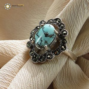 Silver Turquoise Ring, Countess Design