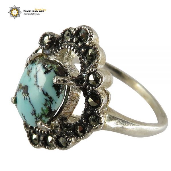 Silver Turquoise Ring, Countess Design 1