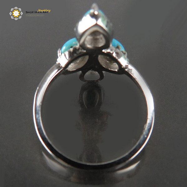 Silver Turquoise Ring, Mari Design 1