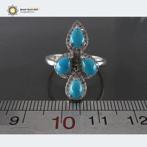 Silver Turquoise Ring, Mari Design 11