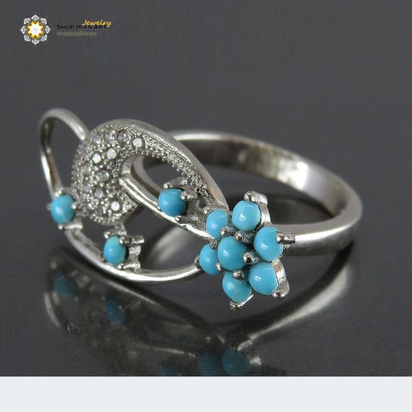 Silver Turquoise Ring, Spectacular Design 2