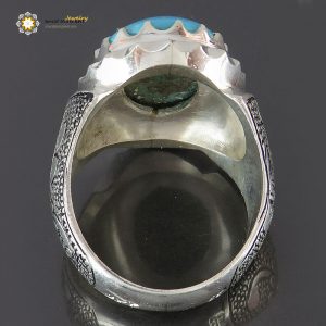 Silver Turquoise Ring, Unique Design 8