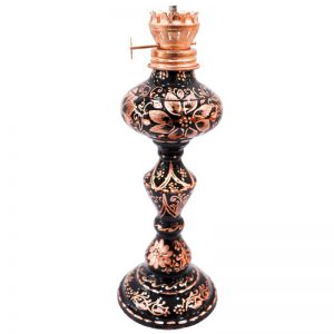 Persian Hand Engraved Copper Lamplight Chamber Oil (2 PCs) 6