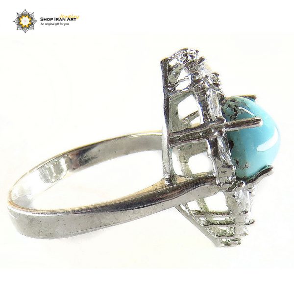 Silver Turquoise Ring, Alexa Design 3