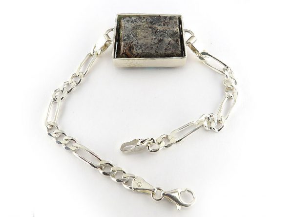Silver Turquoise Bracelet, Cuadrado Design 4
