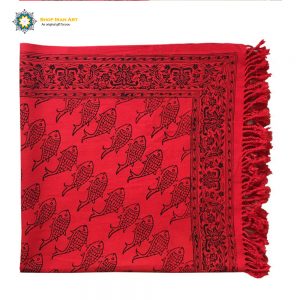 Persian Tapestry ( Qalamkar ) Tablecloth, Fish Design