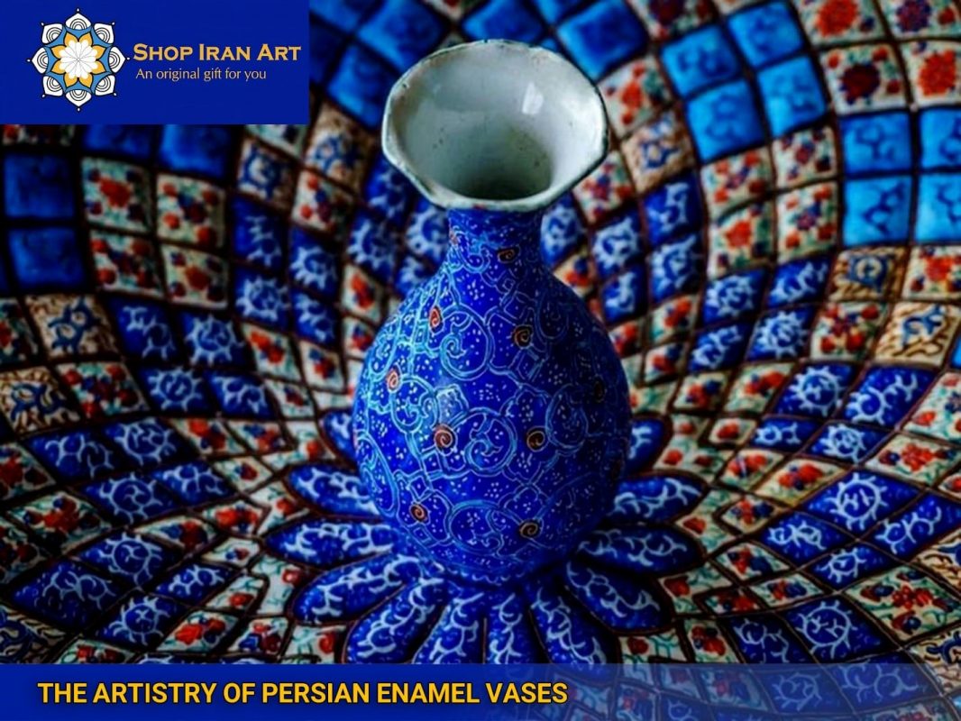 The Artistry of Persian Enamel Vases