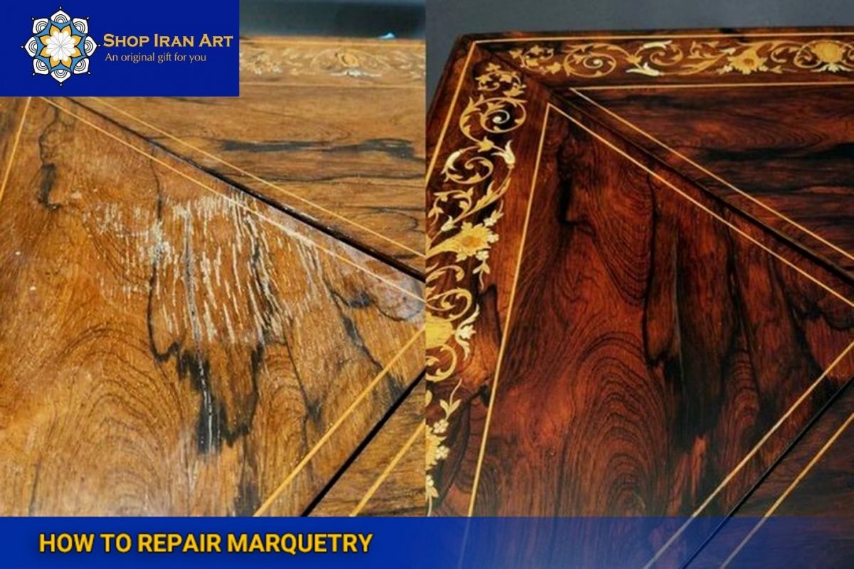 how to repair marquetry