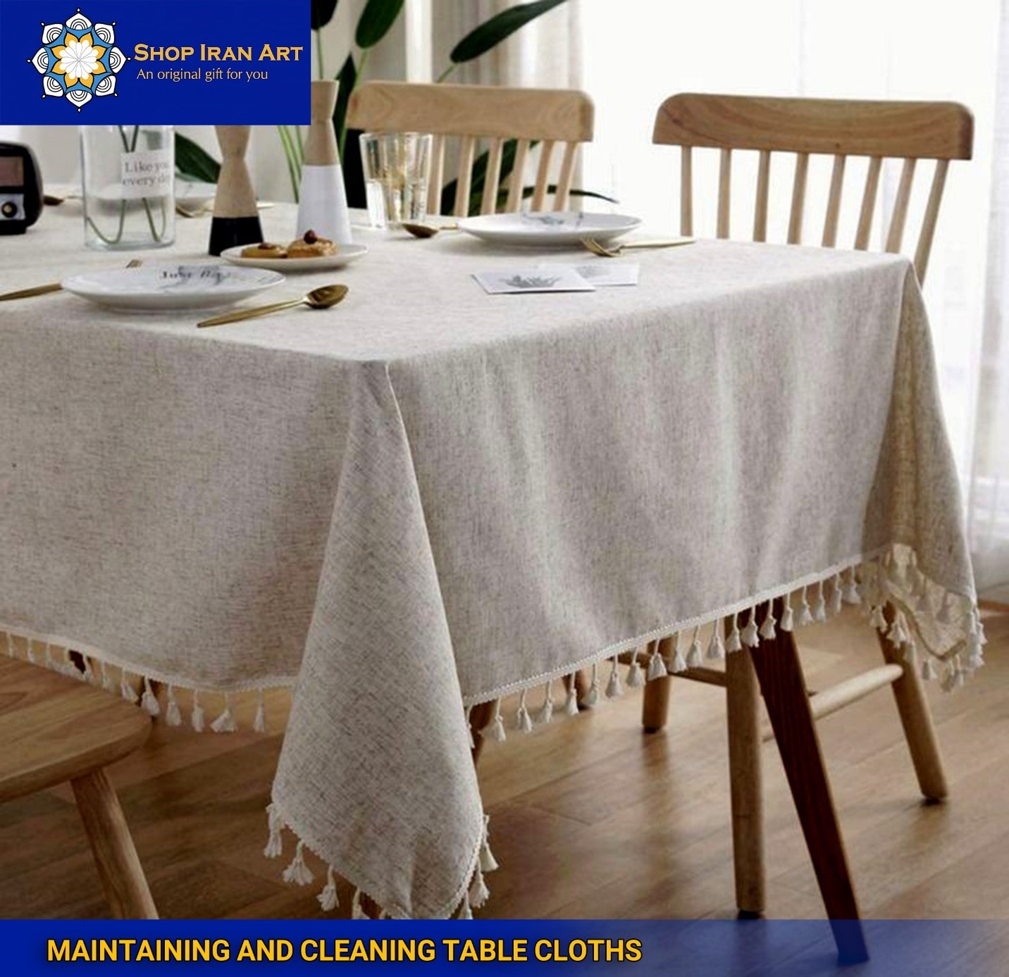 Table Cloth on Coffee Table - Shop Iran Art