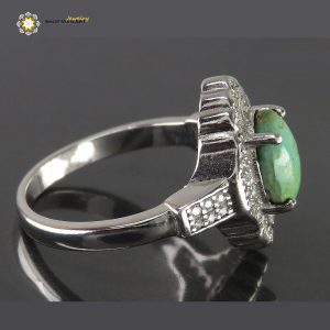 Silver Turquoise Ring, Green Era Design