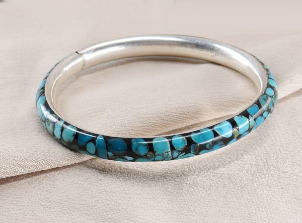 Silver Turquoise Bracelet, Nostalgia Design