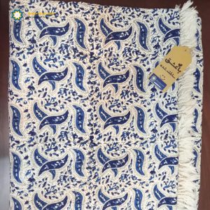 Persian Qalamkar ( Tapestry ) Tablecloth, Blue Waves Design XL