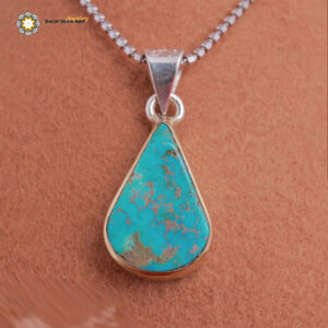 Persian Turquoise Necklace, Gutta Design