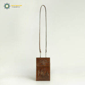 Persian Leather Wearable Wallet (Farvahar Design)