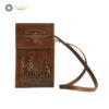 Persian Leather Wearable Wallet (Farvahar Design)